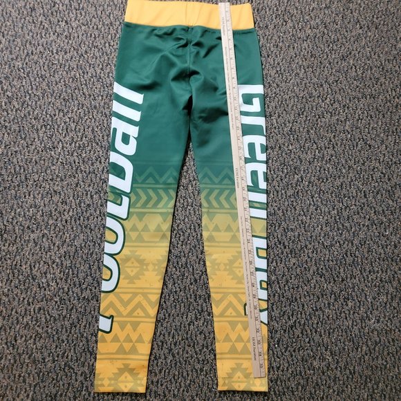 NWOT Women's Green Bay Packers Green and Gold Leggings Size Medium - Picture 7 of 14
